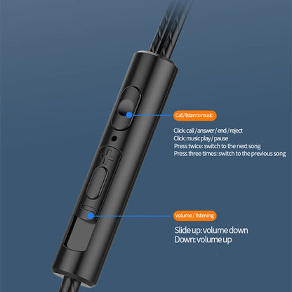 3.5mm Wired Headphones Noise Canceling with mic