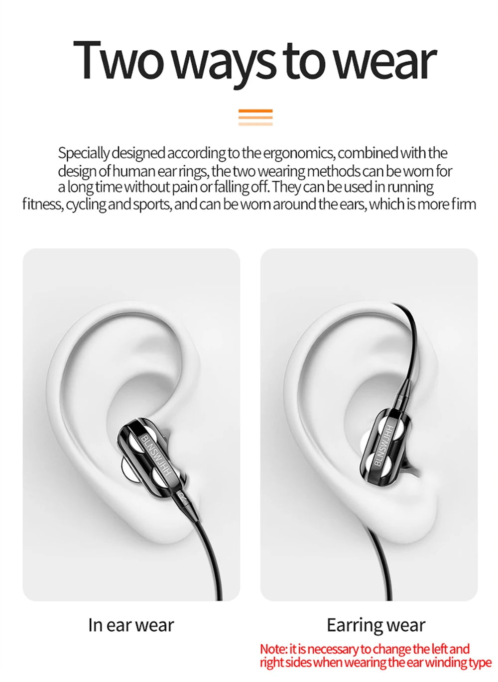 3.5mm Wired Headphones Noise Canceling with mic