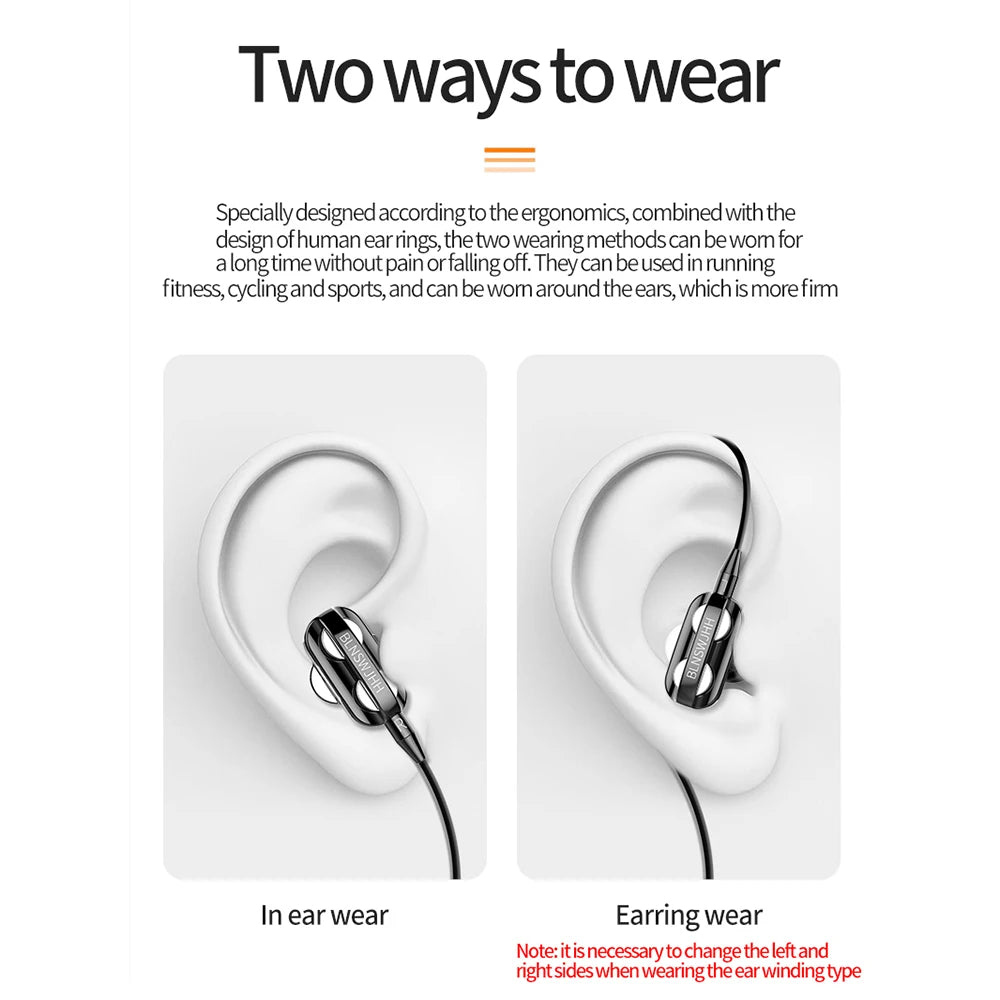 3.5mm Wired Headphones Noise Canceling with mic