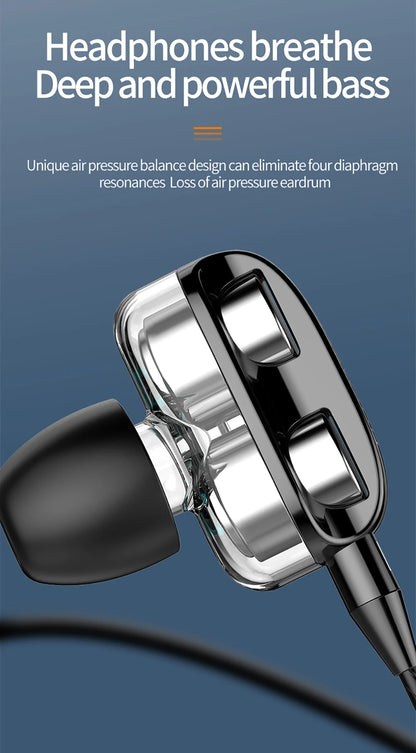 3.5mm Wired Headphones Noise Canceling with mic