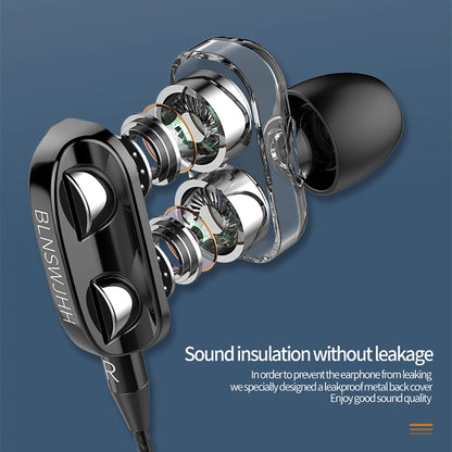 3.5mm Wired Headphones Noise Canceling with mic