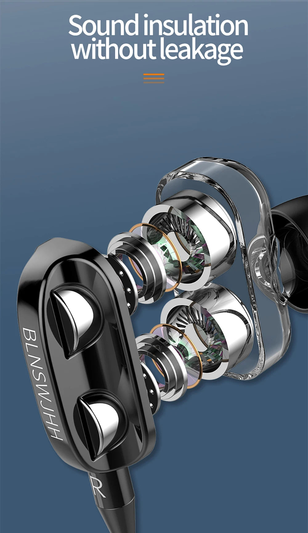 3.5mm Wired Headphones Noise Canceling with mic